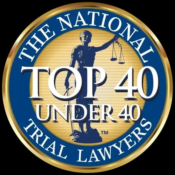 Top 40 Under 40 Trial Lawyers Award from The National Trial Lawyers
